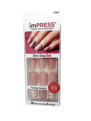 Kiss imPress Manicure Short Length Gel Nails Shimmer