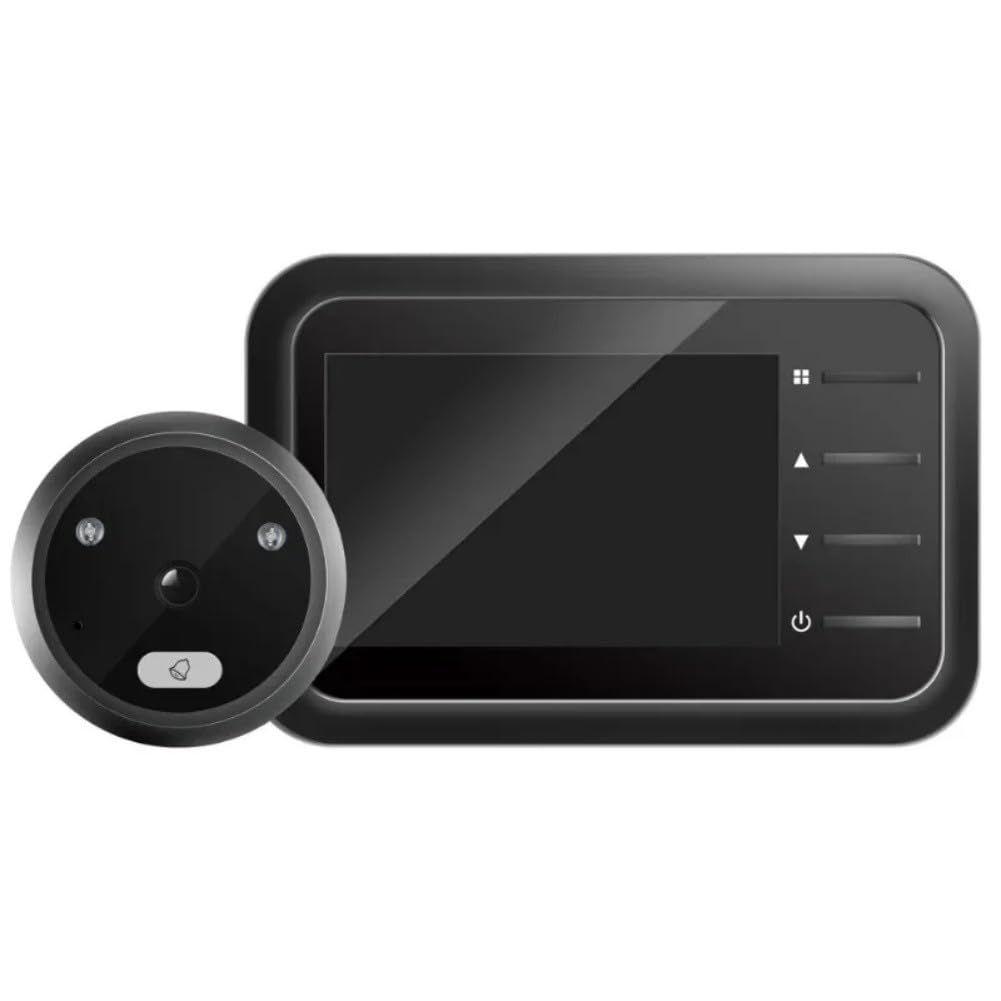 Spioncino digitale con schermo LCD da 2,4 pollici, grandangolo a 120°, telecamera spioncino Cat Eye, rilevamento notturno e movimento, per campanello elettronico intelligente per la