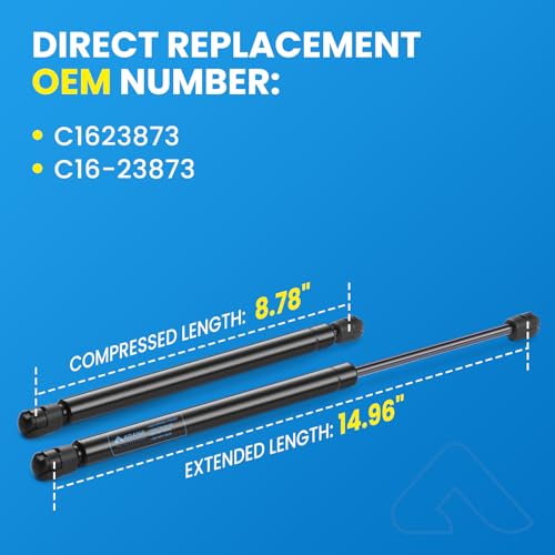 image for ARANA C16-23873A Gas Struts 15 inch 40LB Shocks 15