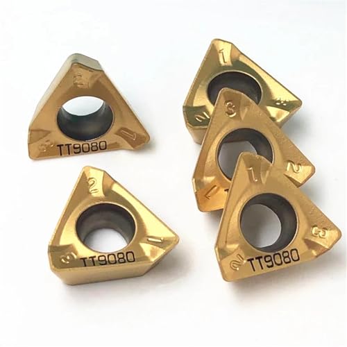 10 piezas insertos de carburo para torneado 3PKT150508R M TT9080 miniatura 3