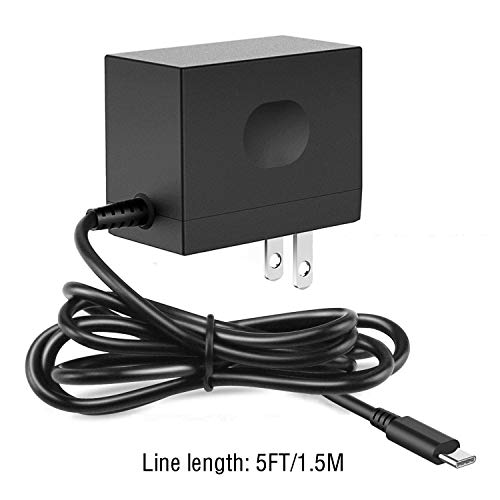 Switch Charger Compatible With Switch/Switch Dock/Pro Controller With 5Ft Type C Cable, Support Tv Mode, 2.5 Hours Fast Travel Wall Charger, 1.5V/2.6A Ac Adapter Power Supply #TOP6