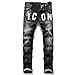 Kdtoll Jeans Uomo Slim Fit - Pantaloni Casual Elasticizzati con con Spruzzi di Inchiostro, Stile Urban e Streetwear Y2K