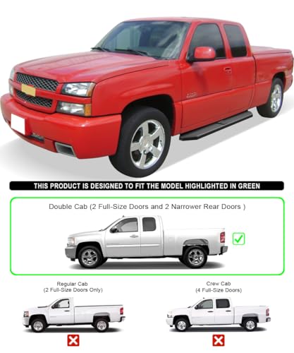 Estribos laterales de acero inoxidable APS para Silverado miniatura 2