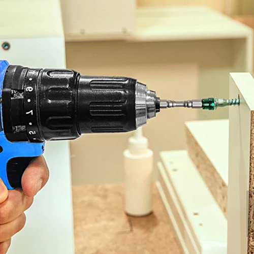 Saipe 5Pcs Magnetic Ph2 Phillips Cross Head Screwdriver Bit 1/4 Inch Hex Shank Depth Stop Drywall Screw Driver Drill Bits Screw Setter Bit, 100Mm Length #TOP7