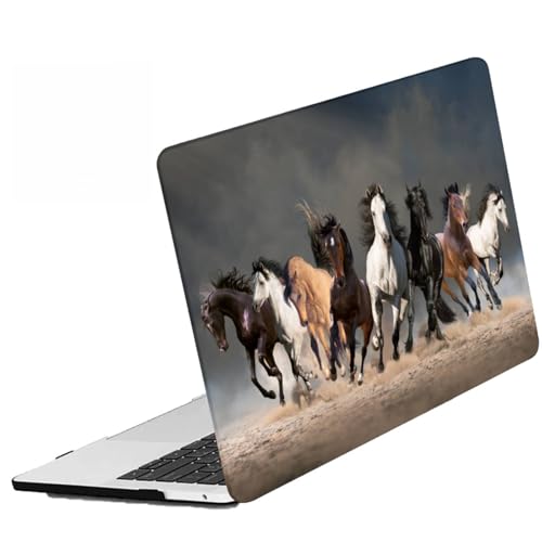 Protection Case pour Air 11 pouces MacBook idéale pour travailler en voyage design chevaux