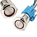 Produktbild CESFONJER LED Beleuchtet Drucktaster, Selbstsperrender Latching Drucktastenschalter, IP67 LED-Taster, LED Druckknopf für Auto mit 23cm Kabel Kit für 19mm 3/4"Montagebohrung 12V Power (Rot)
