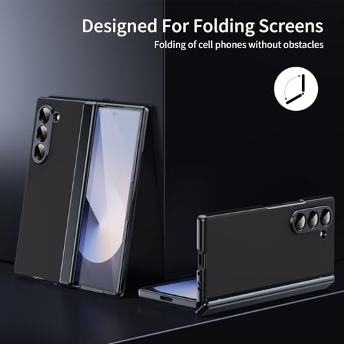 Coque Samsung Z Fold 5 antichoc à rabat avec film d'écran et charnière renforcée