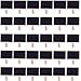 Haiabei 30 Pcs Wood Mini Chalkboard Clip Wooden Message Board Tag Signs for Memo,Note Taking,Food Label,Party Decor