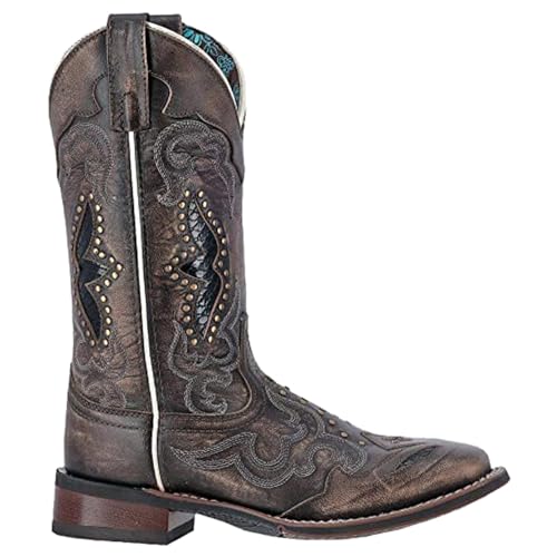 Laredo Womens Spellbound Black/Brown/Tan w/Snake Print Underlays 5660