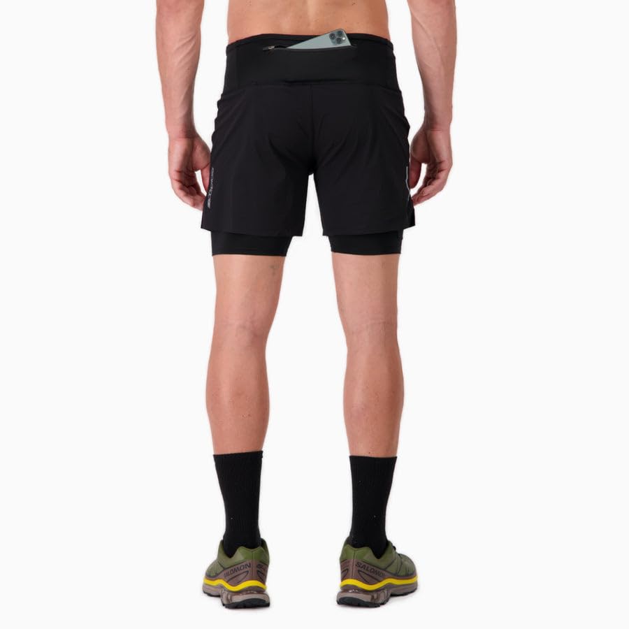 BODYCROSS Męskie szorty/spodenki Onder Ultra Czarne do biegania