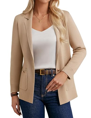 GRACE KARIN Long Sleeve Knit Blazer Women Dressy...