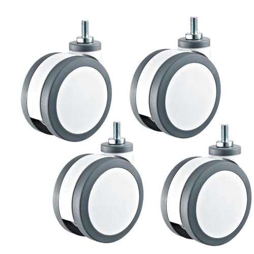 Roues en PU 3 pouces silencieuses pour roulette de meuble et chariot