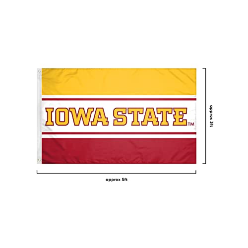 Bandera de Iowa State Cyclones de 3x5 pies ideal para decorar tu jardín o terraza 5