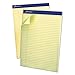 Ampad - Evidence Pastels Pads, Legal/Wide Rule, LTR, Canary, 12 50-Sheet Pads/Pk