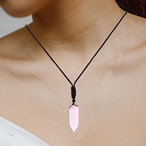 Cristal Rosa para Mulheres | Cristais Cura | Cristais irregulares e pedras cura Pedra da lua para te