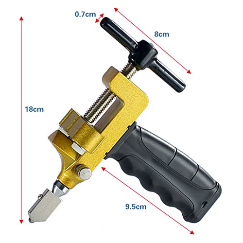 2 In 1 Glass Tile Cutter Breaker With Oiling Hole, Manual Hand Tool For Home Diy Cutting Breaking Glass, Mirror, Ceramic Tile, Glazed Tile (Type A) #TOP5