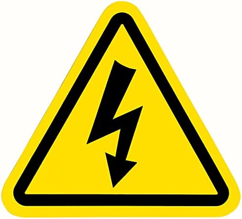 2 Panneaux D'Avertissement Triangle Auto-Adhésifs 50mm (1,95'') - Marque Uxcell