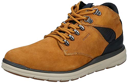 Geox U HALLSON A, Botas Chukka para Hombre, Amarillo (Curry C2021), 43...