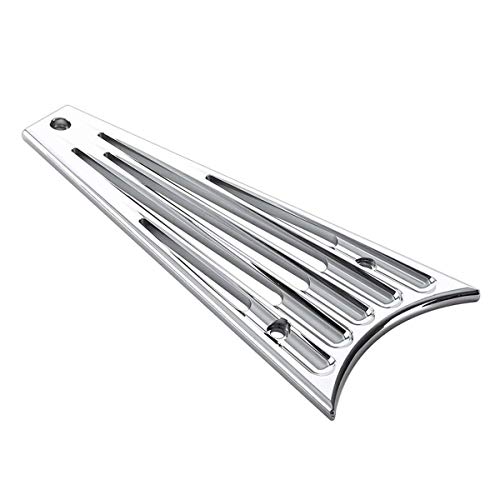 Wowtk Cnc Aluminum Frame Grill Cover Fits For Harley Davidson Road King Flhr Road Glide Fltrx Street Glide Flhx Electra Glide Flht 2014-2016,Chrome #TOP2