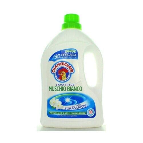 3 X Chante Clair Lavatrice Bianco Muschio Detersivo 1,5 Litri 30 Lavare