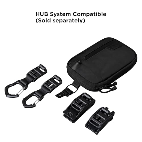 Image of ALPAKA Admin Pouch Pro EDC Organizer Tool Pouch Black X-Pac X42 | Smooth Zipper, Weatherproof Storage for Electronics, Cables, Travel Accessories