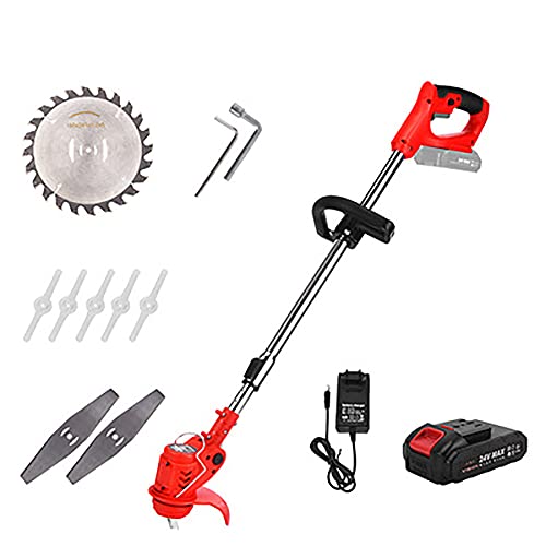 Accu kantentrimmer,Huishoudelijke grasmaaier,oplaadbare elektrische onkruidverdelger, onkruidverdelger Voor buiten,24V - Afbeelding 3