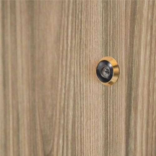 Door Viewer 2 Pcs Adjustable 200 Degree Pure Copper Door Viewer Anti Theft Peephole Cover Hd Security Mirror with Back Durable miniatura 4