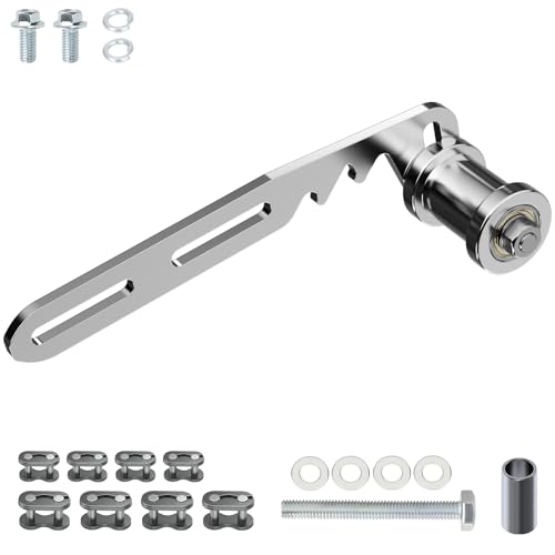 RZEOZU Universal Mini Bike 420#35 Chain Tensioner Adjuster Bracket Replacement for Predator 212cc 79cc 224cc 196cc GX160 Engine Coleman CT200U CT200U-EX BT200X Baja DB30 Minibike Parts with Roller