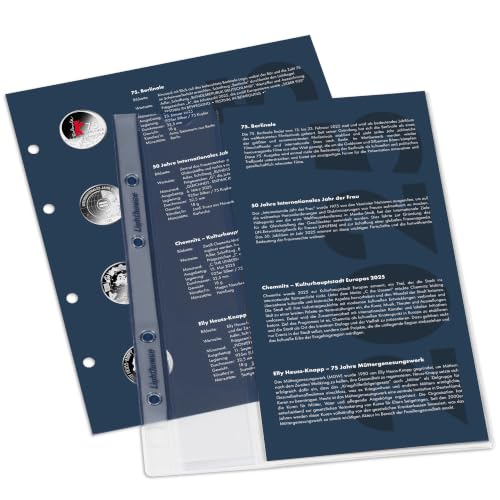 Álbum preimpreso Leuchtturm Optima: suplemento 2026 para monedas de 2 €uro