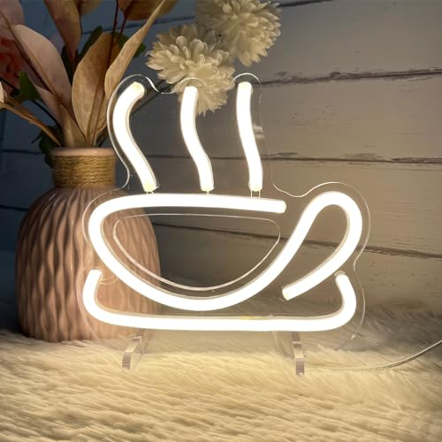 Image of Coffee Table Number Neon Sign Desk Lamp Night Light Wedding Letter LED Neon Sign Wedding Table Decorations Neon Light Shop Bedroom Home Room Decor Christmas Party Warm White USB 20x19 CM