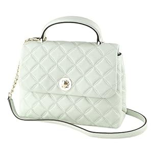 Kate Spade Natalia Medium Flap Crossbody Women’s Leather Handbag (Crystal blue)