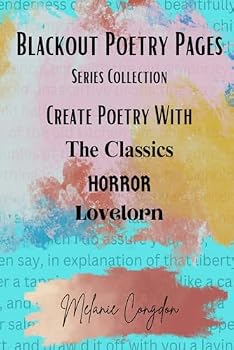 Paperback Blackout Poetry Pages:: Series Collection Book