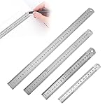 Ampliamente utilizado --- Perfecto para trabajos escolares, de oficina y artesanales. Adecuado para arquitectos, carpinteros, ingenieros, práctico para usar como regla de dibujo o dispositivo de medición.