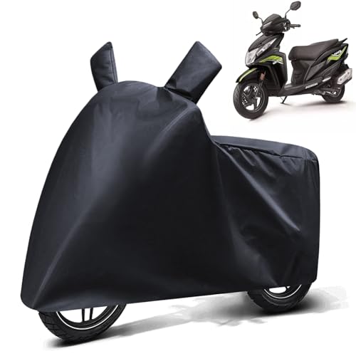 Image of FABTEC Waterproof Scooty Body Cover Compatible with Honda Dio 125, A1 (Black)