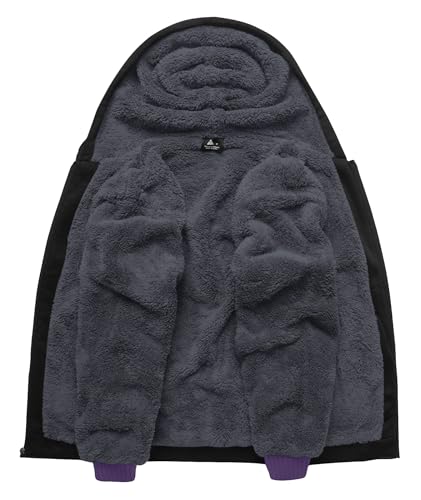 Image of SCODI Hoodies for Men Heavyweight Fleece Sweatshirt Zip Up Thick Jacket