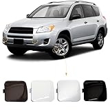 CZShiYue Car Front Bumper Tow Hook Cover Cap Towing Eye Fit for Toyota RAV4 2009 2010 2012 Trailer Cover 53286-0R020 53285-0R020 (Unpainted, Left Driver Side)