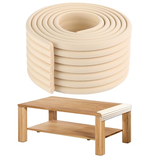 Foam Corner Protectors Baby Proofing Edge Protector Foam Safety Strip Edge Corner Guards for Baby Table Protectors Corners Cushion Bumper Safety with Double Sided Tape for Kids Babies Toddler