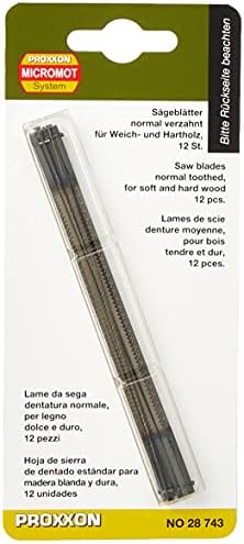 Proxxon 28743 Pin End Scroll Saw Blades, Normal Toothed