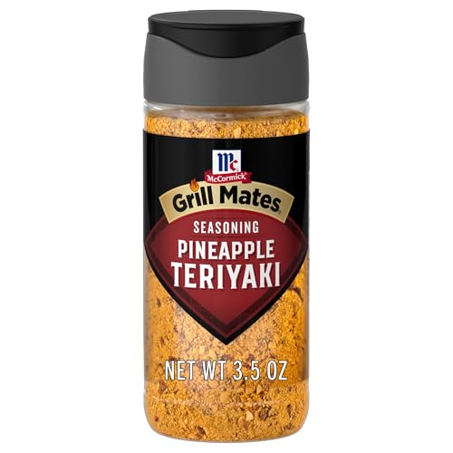 McCormick Grill Mates Seasoning, Pineapple Teriyaki, Grilling Seasoning for Adding Savory-Sweet Teriyaki Flavor to Pork, Chicken, or Seafood, 3.5 oz