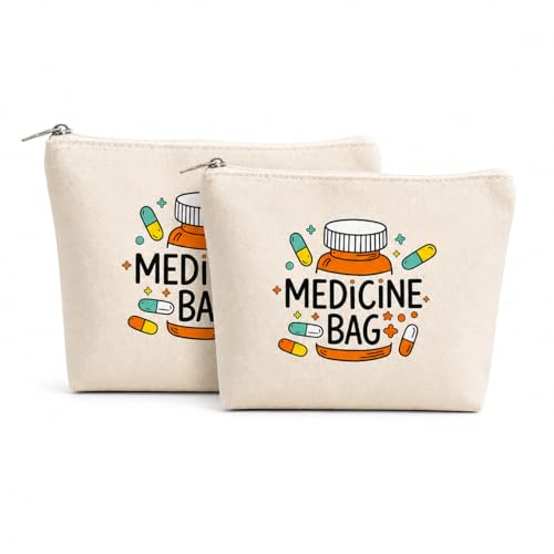 Image of DRUDRAYA Canvas First Aid Kit Pouch | Medicine Storage Bag (Pack of 2)