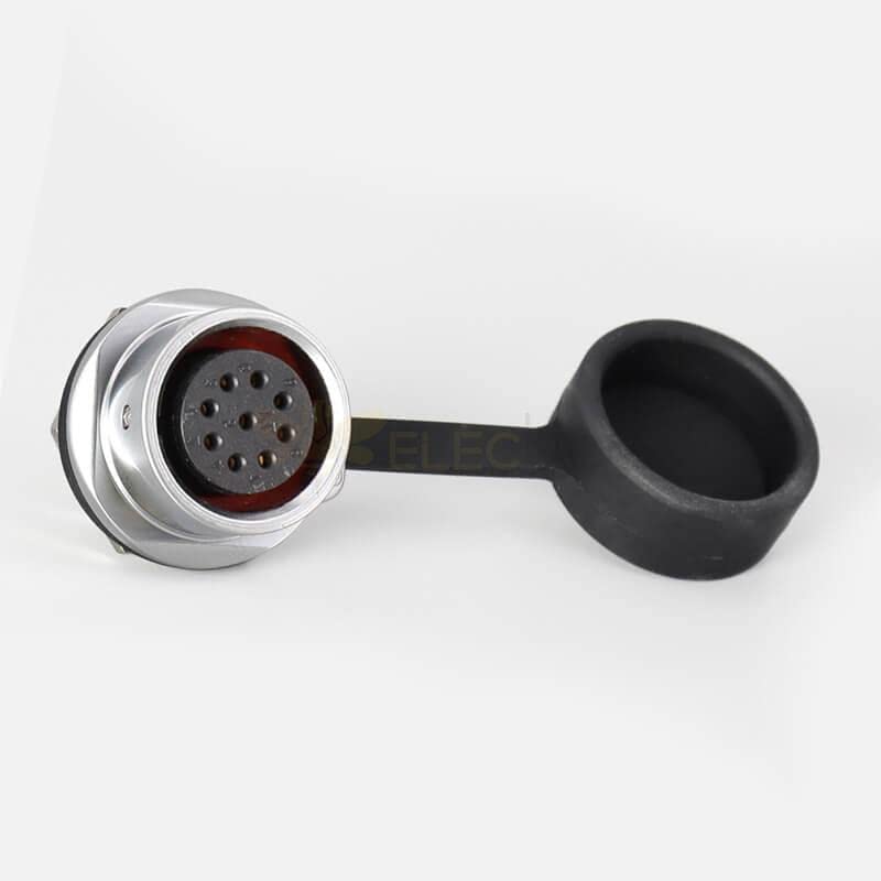SF20 9 Pin Docking Male Plug Female Socket Back-Mount Waterproof Circular Metal Aviation Industrial Push-Pull Quick
