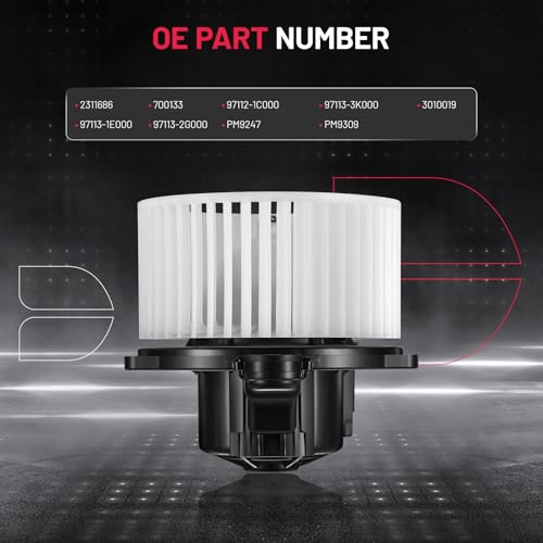Image of BDFHYK AC Heater Blower Motor Fan 700133 Compatible with Hyundai 03-11 Accent,06-11 Azera,09-10 Entourage,06-10 Sonata,Compatible with Kia 07-10 Magentis,08-10 Optima,HVAC Blower Motor Assembly PM9247
