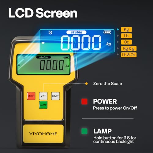 image for VIVOHOME 110 LB High Precision Electronic Digital Refrigerant Charging