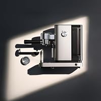WMF Lono Silk Espressomaschine – Siebträgermaschine aus Edelstahl mit 15 bar Druck, Crema Assist & Milchaufschäumer, kompakt & elegant im Anti-Fingerabdruck-Design, optimale für 1-2 Tassen Espresso – Ansicht 2