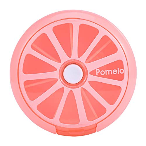 Organizador de píldoras semanal, pastillero de 7 días para viaje sin BPA, contenedor de píldoras portátil, caja de medicamentos, vitamina, aceite de hígado de bacalao, suplementos, caja, almacenamient Cover