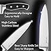 McCook® Knife Sets,German Stainless Steel Kitchen Knife Block Set with Built-in Sharpener