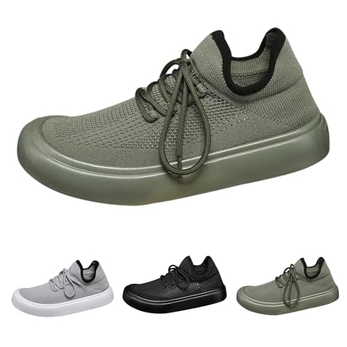 Chaussures de jogging respirantes avec semelle épaisse : baskets de marche confort femme