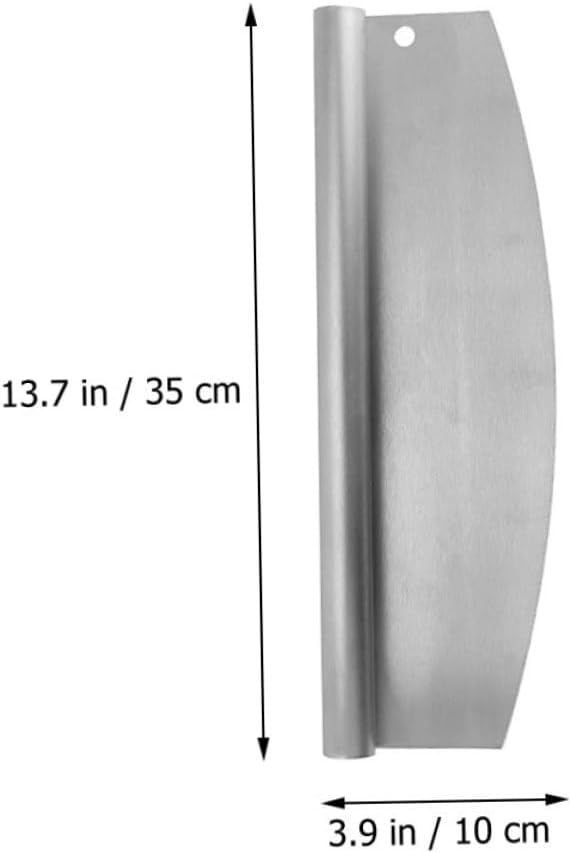 VOSAREA Pizza Cutter and Peel Set, 2pcs Stainless Steel Wheel Slicer with Pp Cover and Triangle Spatula, Multifunctional Kitchen Baking Tool for Pizza Making and Serving