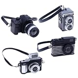 4 Pcs Miniature Camera 1:4 Scale Mini SLR Camera Model Mini ...