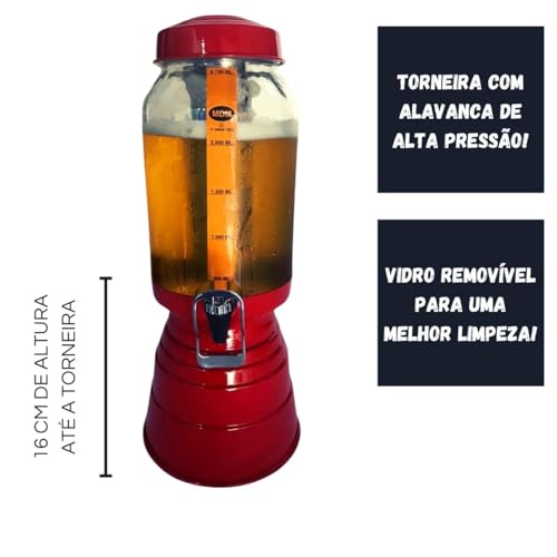 Chopeira A Gelo Torre de Cerveja Gelada Com Refil Gelante